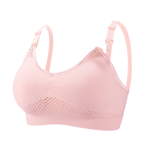 Women Hands-Free Breast Pump Nursing Bras Maternity Pregnant Breastfeeding Vest on Clearance Beige S(S)