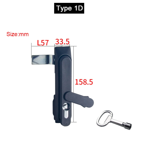 New 2PCS Industrial Equipment Cabinet Locks Distribution Box Locks Switch Control Electrical Cabinet Locks+Keys (Keys Alike)