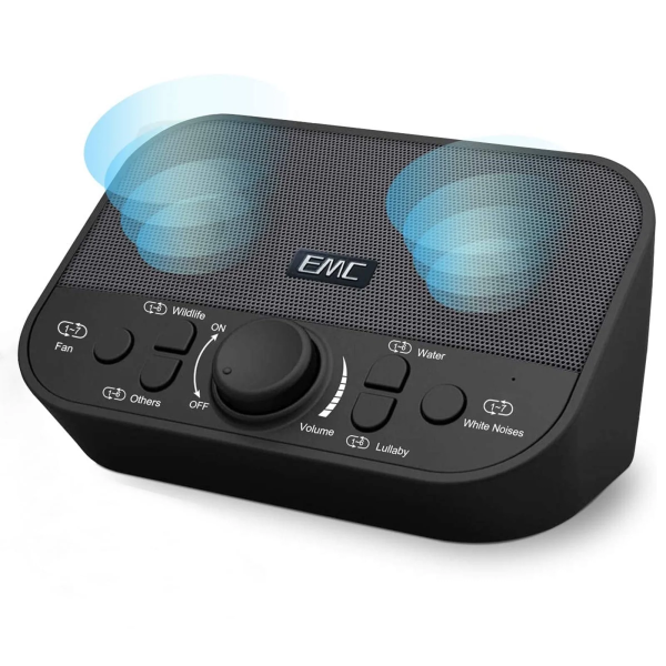 White Noise Machine for Sleeping & Relaxation W/ Timer - 38 Soothing Natural Sounds Maker for Home, Office or Travel