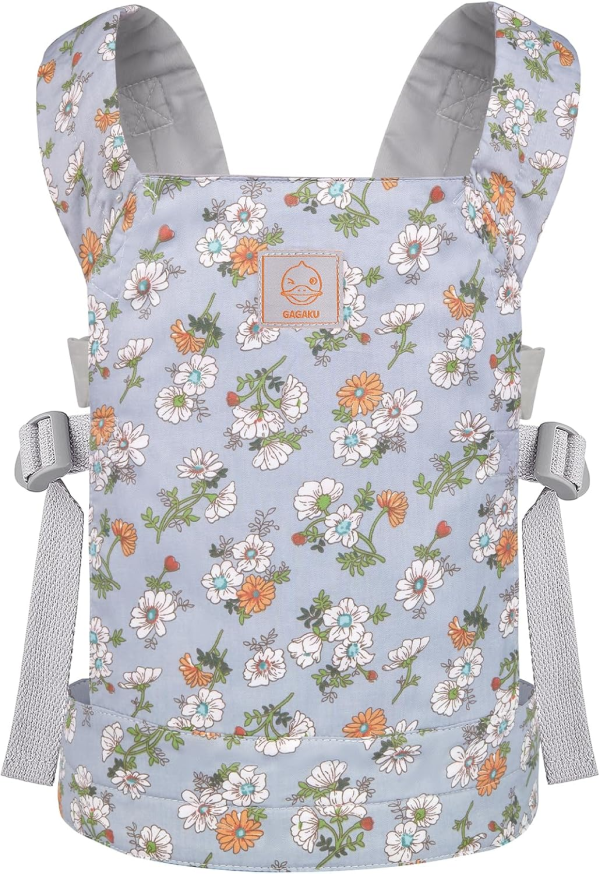 GAGAKU Baby Doll Carrier Front and Back Stuffed Animal Carriers for Little Girls - Pink