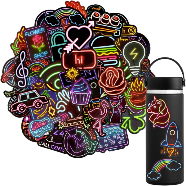 QTL VSCO Stickers for Teen Girls Cute Party Supplies Waterproof Vinyl Stickers for Hydroflask Laptop Gifts for Tween Girls 50Pcs
