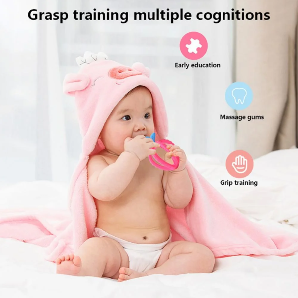 Bauzhu Baby Toys/ Baby Stuff/ Baby Items/ Teething Toys/ Baby Toys 3-6 Months/ Baby Teething Toys/ Baby Must Haves /Teether Toys/ Teether/ Gender Neutral Baby Stuff