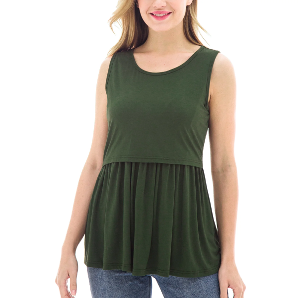 Bearsland Female Sleeveless Maternity Tank Tops Breastfeeding Nursing Clothes