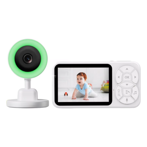 Smart Home Video Baby Monitors with Temperature and Feeding Alerts 5 Inch IPS Color Display 480P A