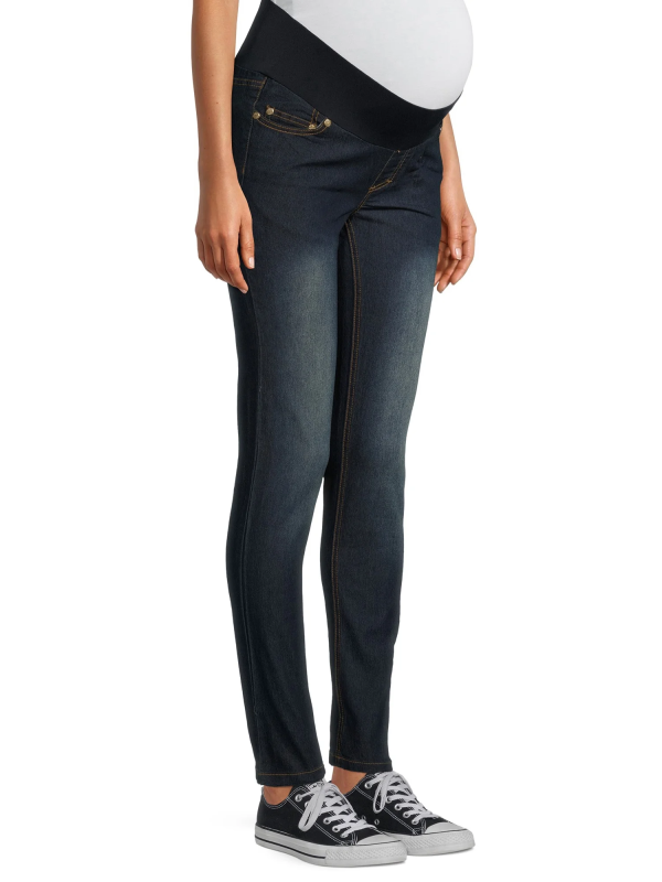 Oh! Mamma Maternity Women'S Skinny Jeans with Demi or Full Panel (Women'S & Women'S Plus)