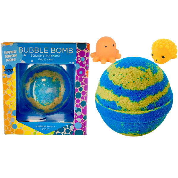 Christmas Bath Bomb for Kids with Surprise Bath Toys inside (Gift Set) - Stocking Stuffers for Boys and Girls - Holiday Bubble Bath with Cheerful Scent, USA Made by Two Sisters