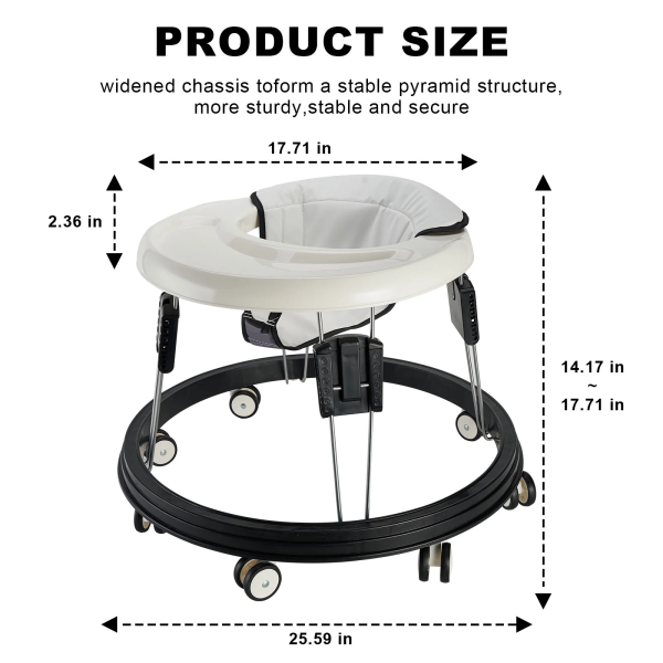 Baby Walker 8-18 Months Multifunctional Anti-O-Leg Anti-Rollover the Stroller Can Sit and Push to Learn to Walk