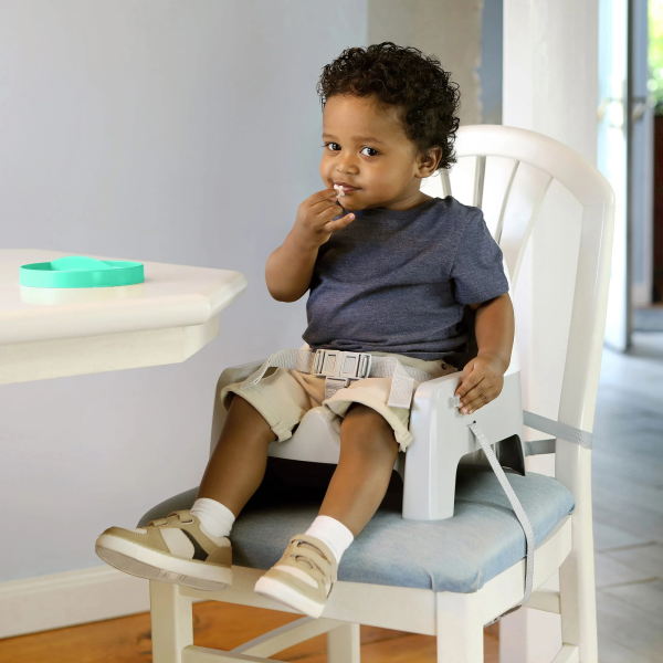 Ingenuity Deluxe Learn-To-Dine Feeding Seat, Ages 6 Months to 3 Years, Orange and Teal
