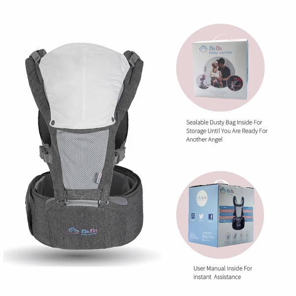 Baby Carrier Hip Seat for Newborn and Toddler, Baby Shower Gift for New Mom and Dad