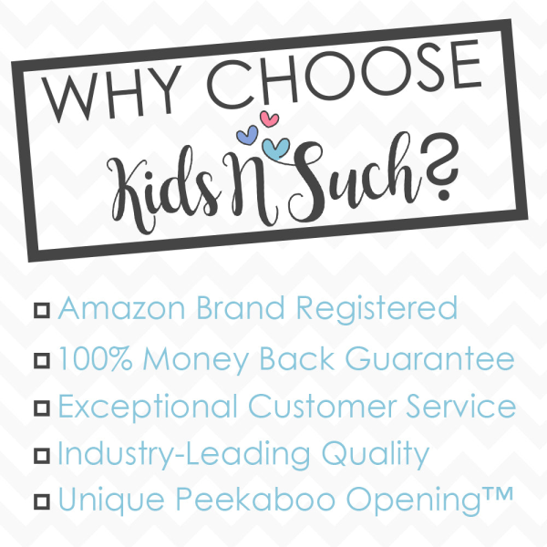 Kids N' Such Peekaboo Baby Car Seat Canopy Infant Carrier Cover for Travel, Chevron & Gray