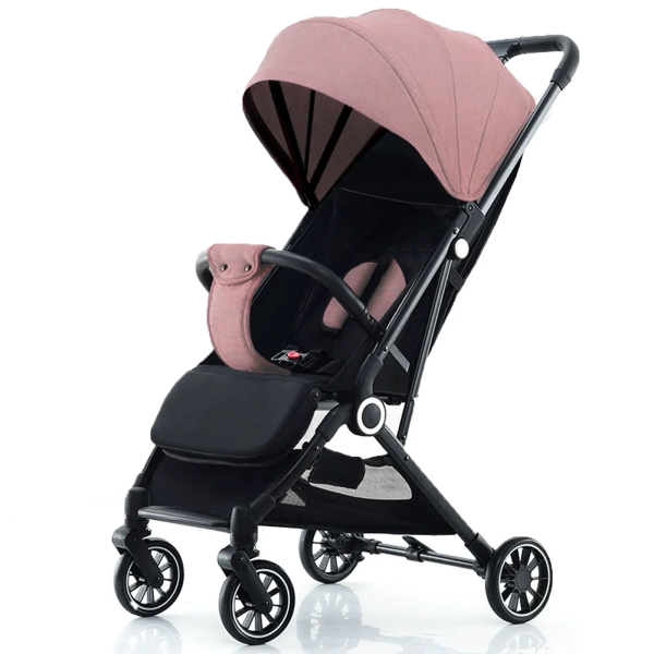 Yabanana Baby Stroller, Portable On-The-Go One-Touch Retractable Folding Stroller for 0-4 Years Old Babies. Gray