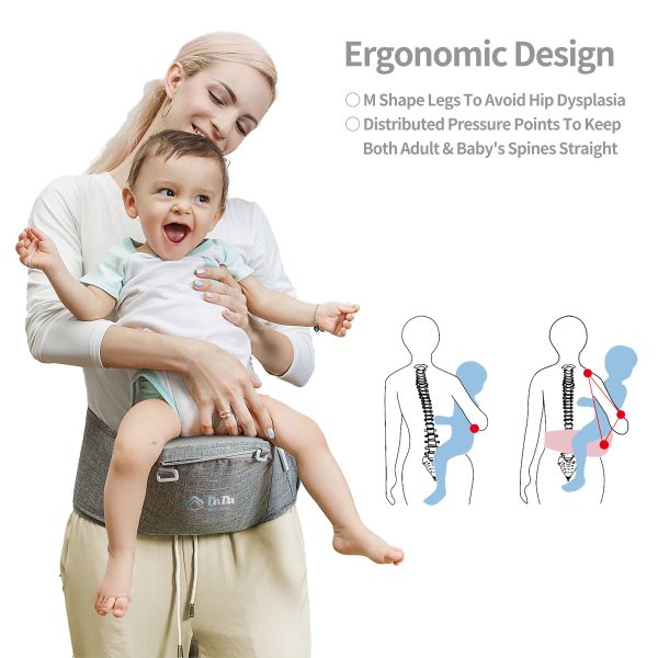 Baby Carrier Hip Seat for Newborn and Toddler, Baby Shower Gift for New Mom and Dad