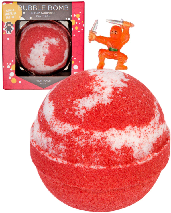 Christmas Bath Bomb for Kids with Surprise Bath Toys inside (Gift Set) - Stocking Stuffers for Boys and Girls - Holiday Bubble Bath with Cheerful Scent, USA Made by Two Sisters