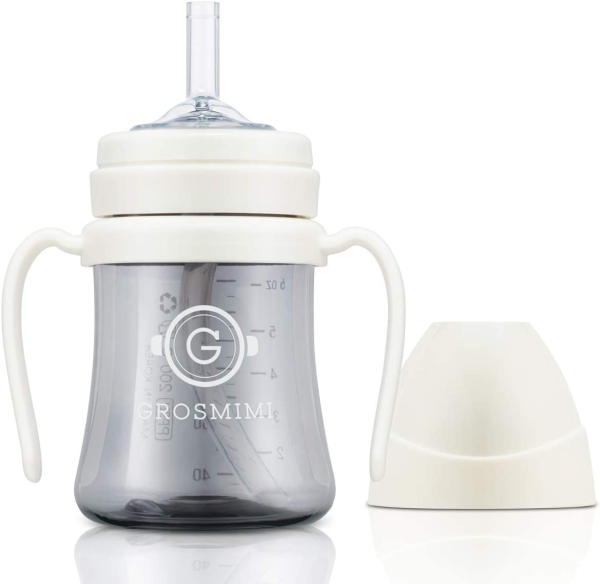 Grosmimi Spill-Proof Magic Sippy Cup – 6 oz (Charcoal)