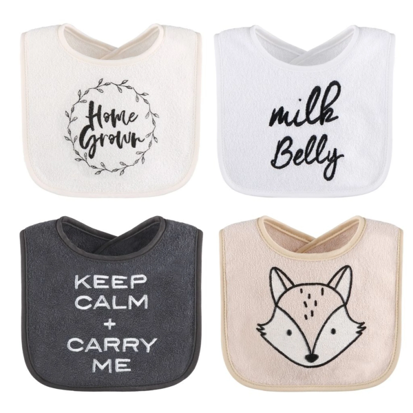 The Peanutshell Cotton Feeding Baby Bib, 8Pk Unisex