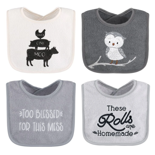The Peanutshell Cotton Feeding Baby Bib, 8Pk Unisex