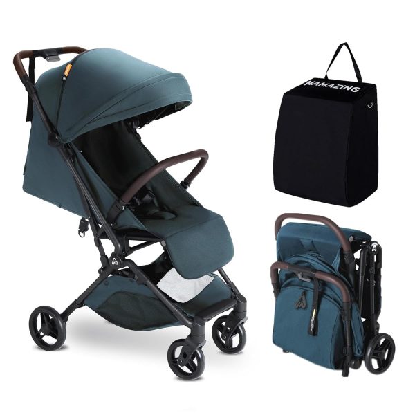 Lightweight Baby Travel Stroller with Carbor Fiber Frame, Compact & Airplane-Friendly, One-Handed Folding Design, Perfect for Toddlers