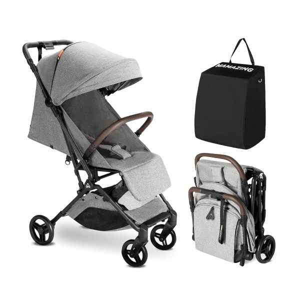 Lightweight Baby Travel Stroller with Carbor Fiber Frame, Compact & Airplane-Friendly, One-Handed Folding Design, Perfect for Toddlers